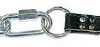 OmniPetJumboLeatherChainLeadBk