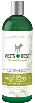 VetsBestOtmelMedShDogs16oz