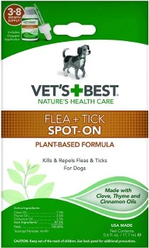 VetsBestFleaTickSpotOnDog .6oz