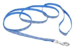CoastalReflctLeash3/8inBluWave