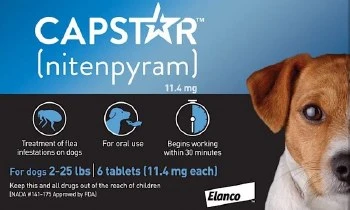 Novartis Capstar FleaDog6ct Sm