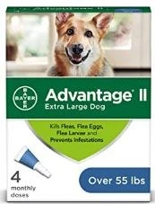 Advantage II Flea55+lbs 4 Dose
