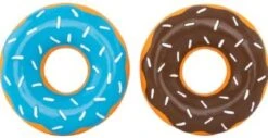 ZippyPawsLatexDonutChocBlu 2ct